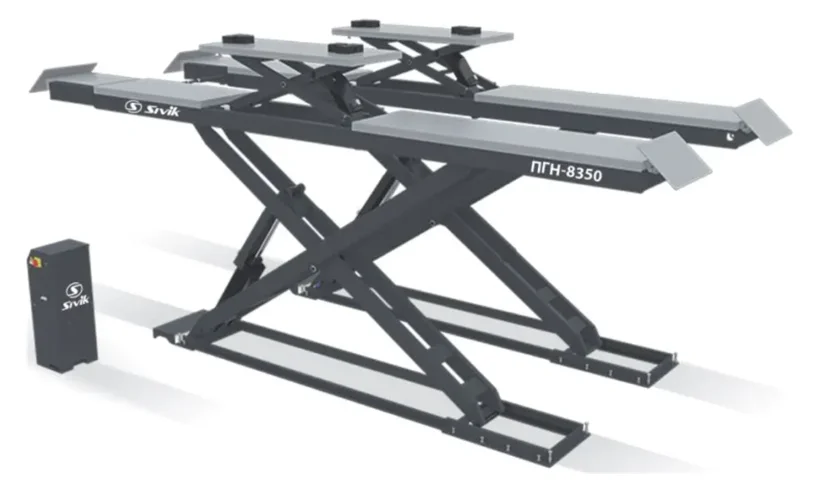 Ножничный электрогидравлический подъемник ПГН-8350 с люфт-детектором фото