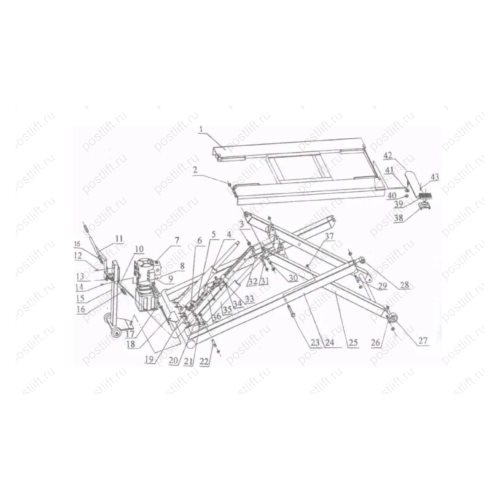 Подъемник ножничный напольный STORM TS6000