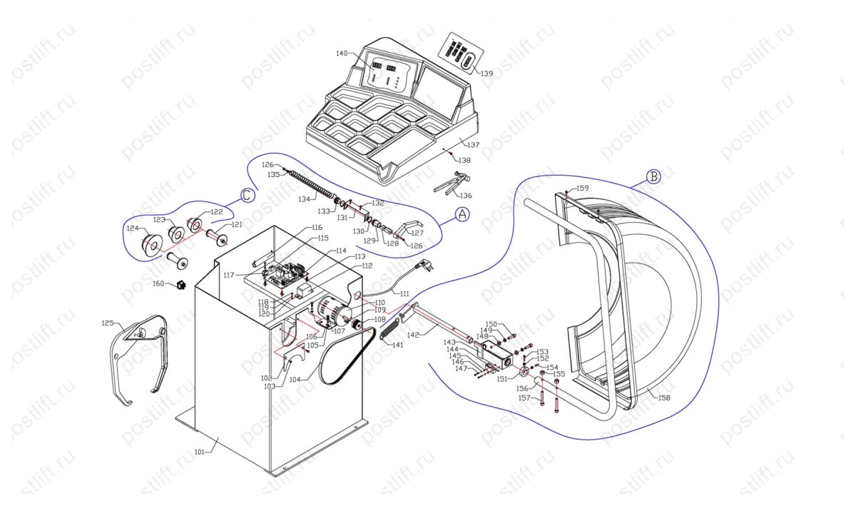  Балансировочный станок CB1920B (до 2008) (0)