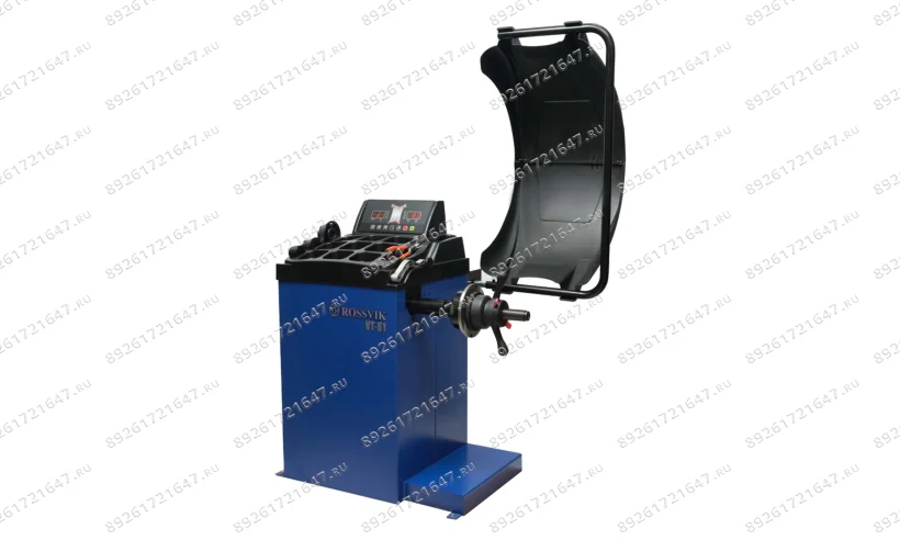Станок балансировочный ROSSVIK VT-61, 220В RAL5005 СИНИЙ фото
