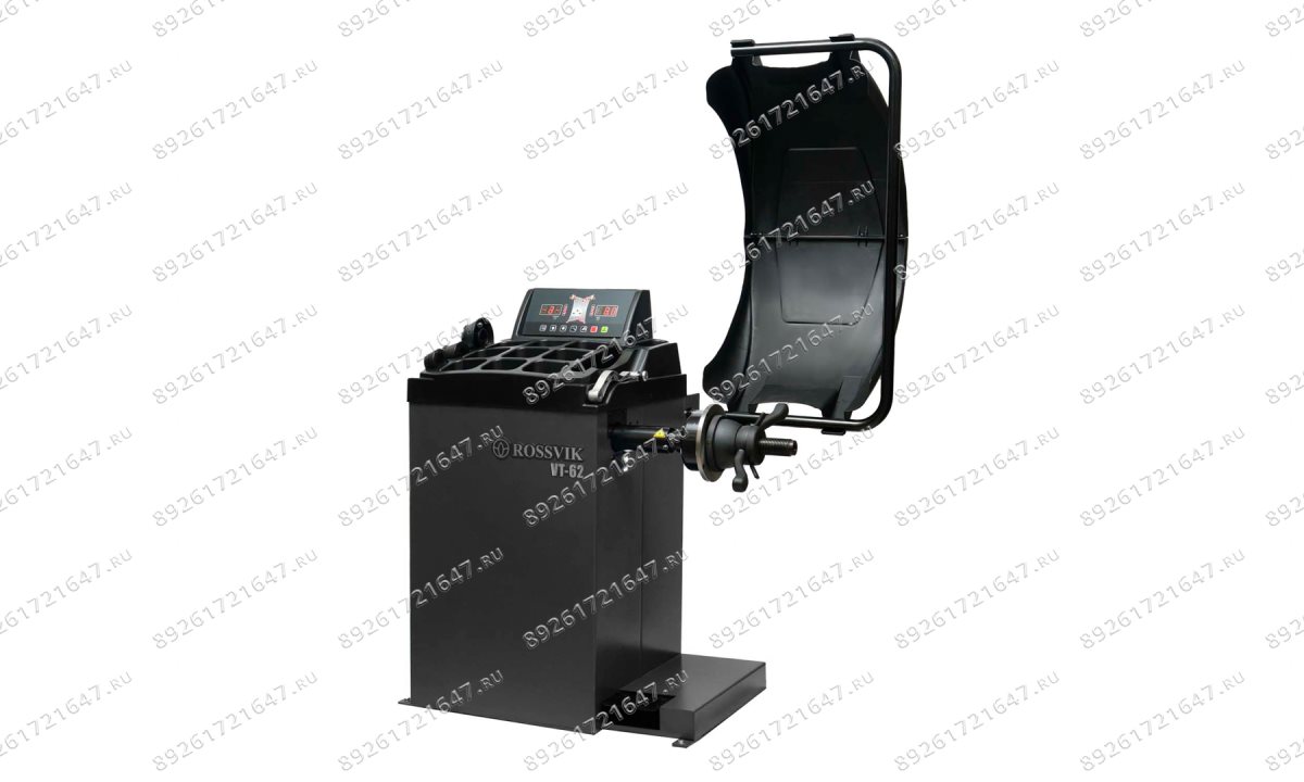  Станок балансировочный ROSSVIK VT-62 NEW (электронная линейка, автостоп, LASER, LED) RAL7016 СЕРЫЙ (0)