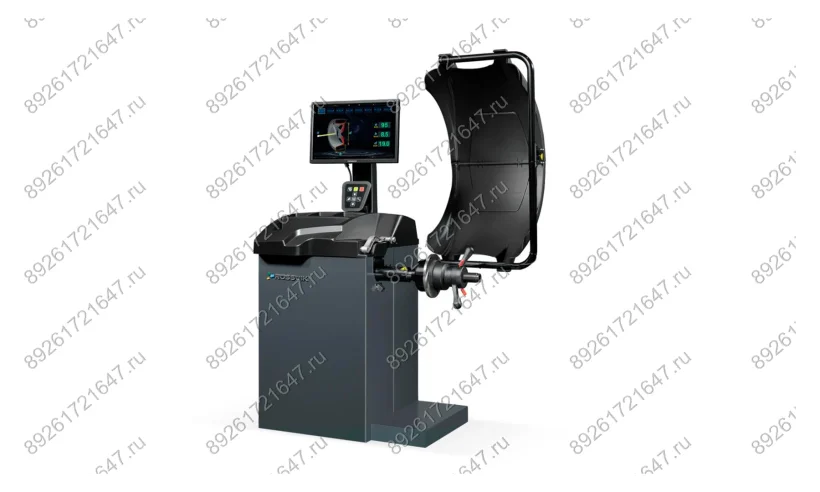 Станок балансировочный ROSSVIK VT-63, 220В (LCD, лазер, эл. линейка, УЗ) RAL7016 СЕРЫЙ фото