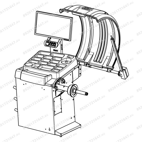 Запчасти для: Станок балансировочный СБМП60-3D (01-01-2022_01-02-2022) (деталировка)