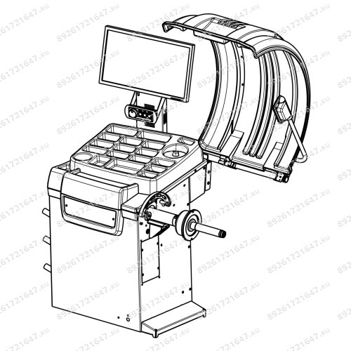 Запчасти для: Балансировочный станок Galaxy Plus (СБМП60-3D Л) 01-03-2025_01-12-2025 (деталировка)