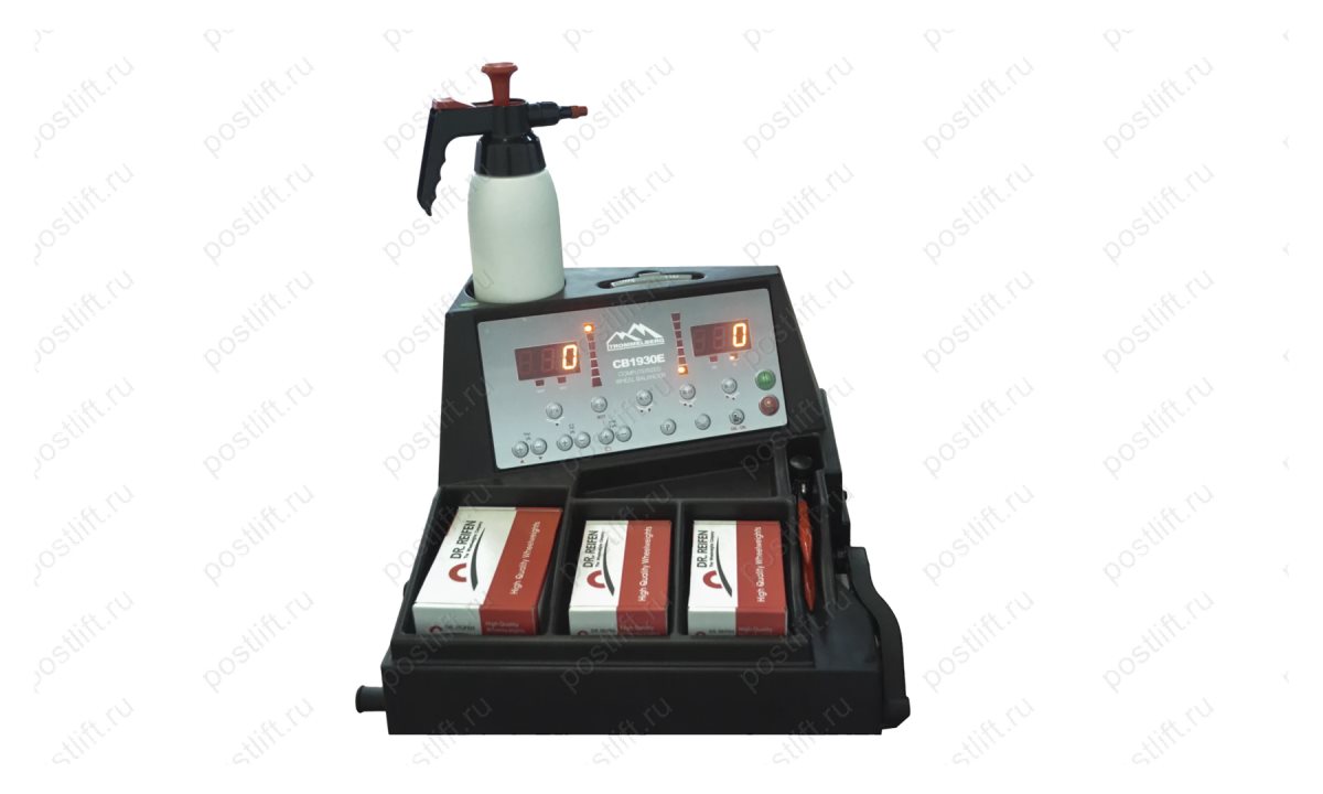  Станок балансировочный для колес до 70 кг. Ручной ввод параметров, педаль тормоза, вал 40мм, CB1930E (1)