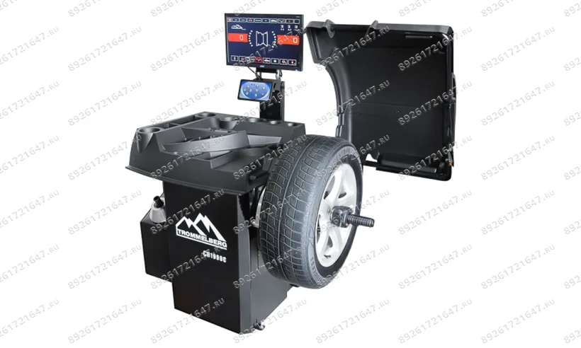 Станок балансировочный  с ЖК-дисплеем, автомат ввод параметров, УЗ датчик, для колес до 70 кг фото