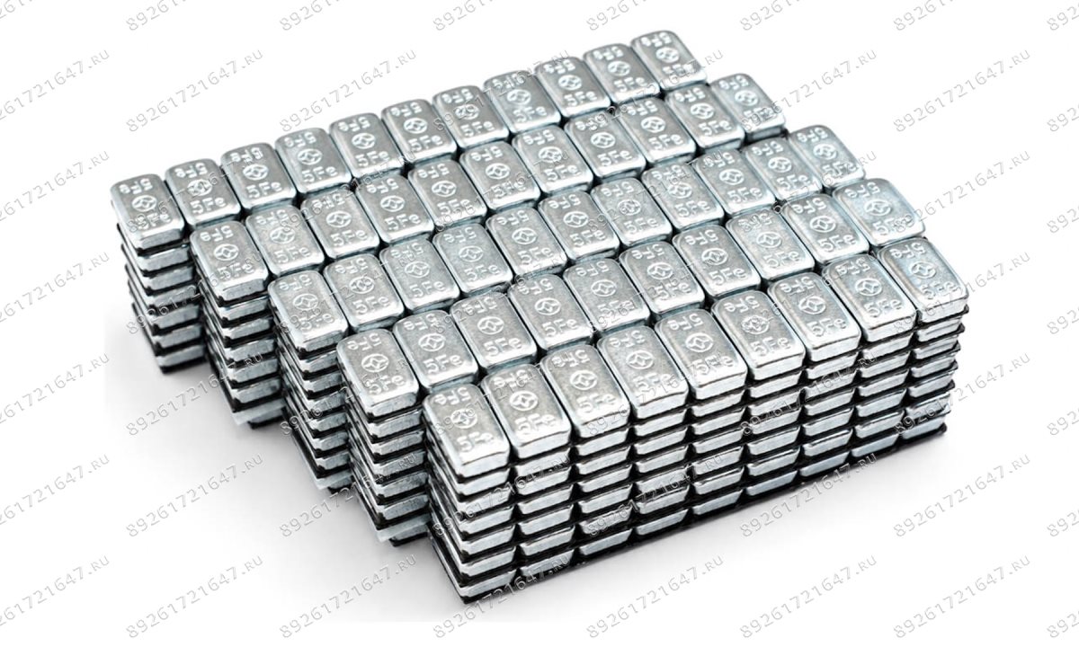  Груза клеевые (Fe) для легковых колес ROSSVIK FE005R, 12*5 г, 115 мм, на бумажной основе (50шт./кор. (0)