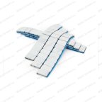  Груза клеевые (Fe) для легковых колес ROSSVIK FE005W, 12*5 г, тонкие, БЕЛАЯ эмаль, (50шт./кор.) мни (2)