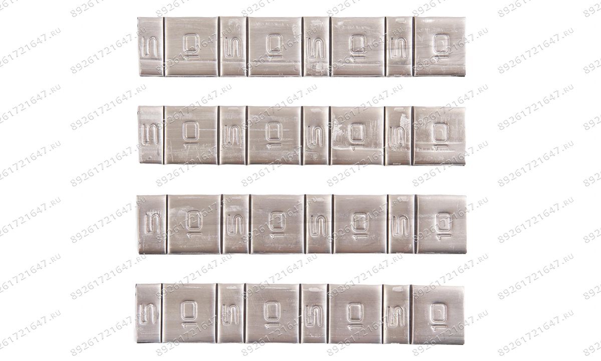  Груза клеевые (Pb) колес 60 г, тонкие 19 мм, (50 шт./кор.), Минусинск (1)