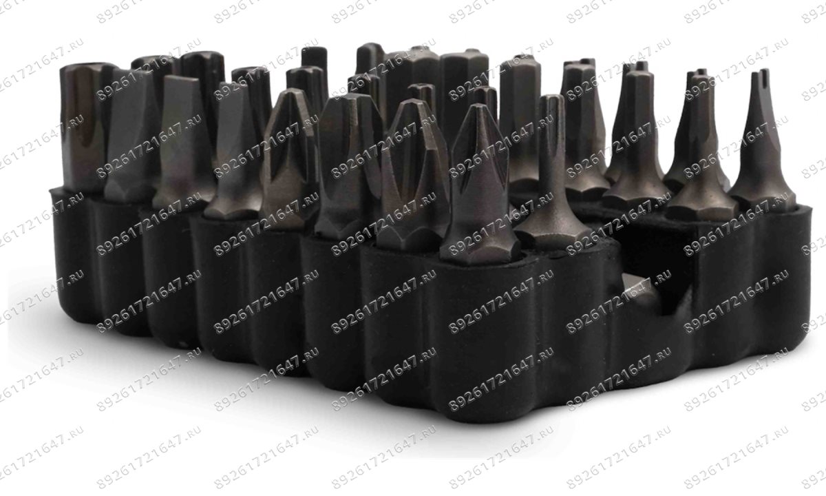  Набор бит ROSSVIK ST356, PH, PZ, SL, HEX, TT, TA, U, Y, 33 предмета (1)