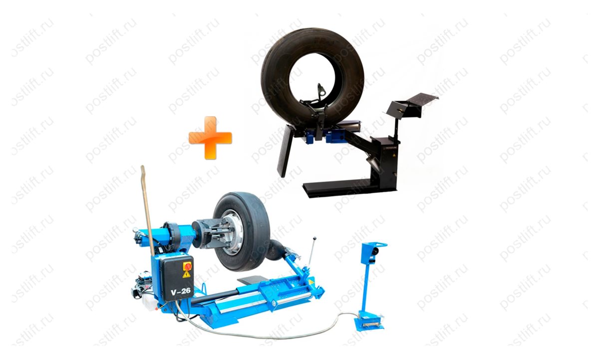  Комплект: Станок шиномонтажный до 26 грузовой + Борторасширитель (0)