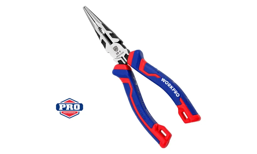 Длинногубцы 160мм CR-V проф WP231020 WORKPRO фото