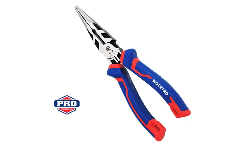 Длинногубцы 200мм CR-V проф WP231021 WORKPRO фото