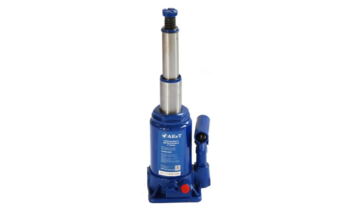  Домкрат бутылочный двухштоковый T02004 AE&T 4т (1)