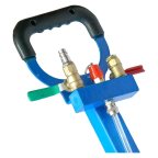  Домкрат 2т 2-секционный T08102A пневматический с ручкой AE&T мни (2)