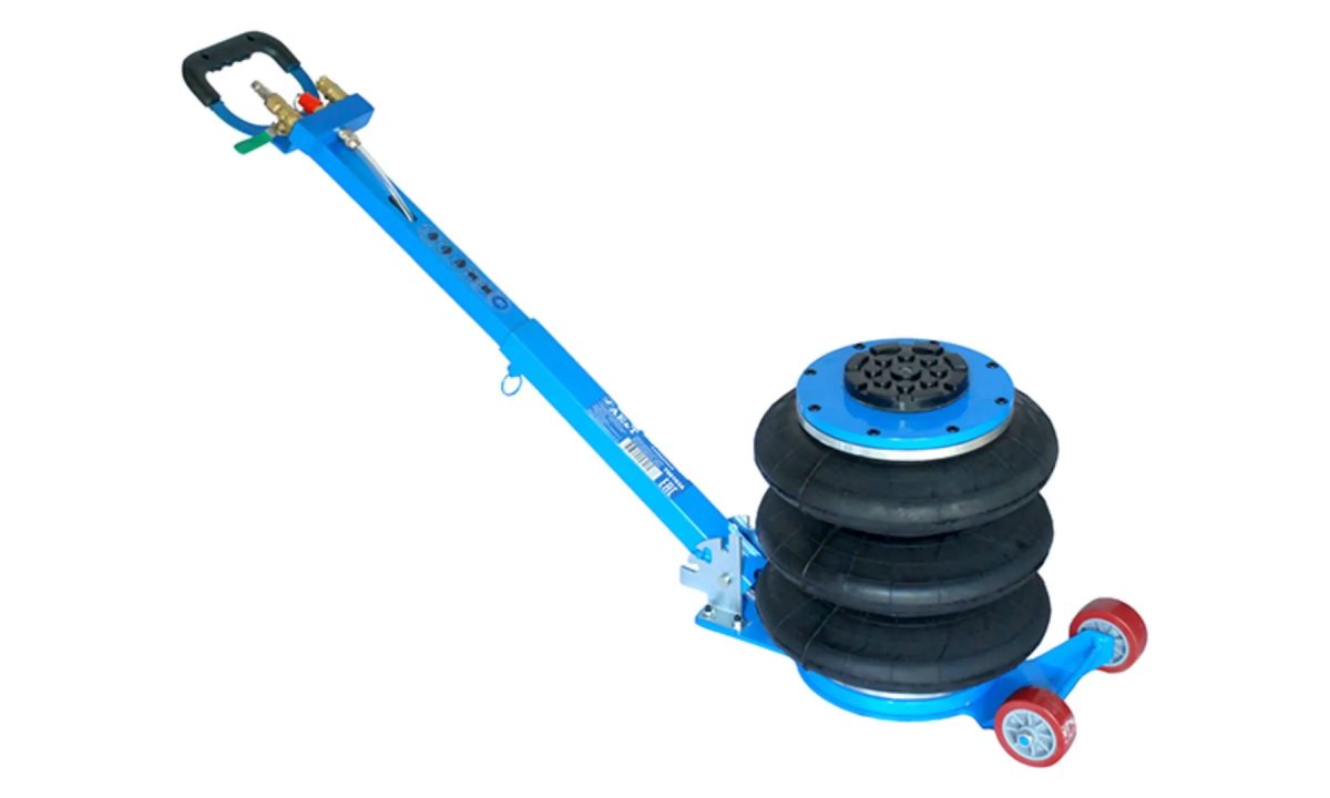  Пневматический 3-секционный домкрат  с ручкой T08103A  3т AE&T (0)