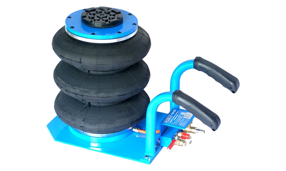  Домкрат 3т 3-секционный T08103B пневматический AE&T (1)