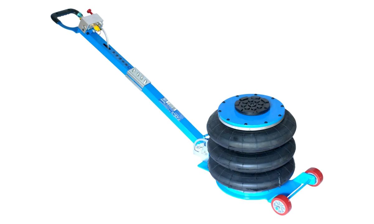  3-секционный домкрат  T08105A пневматический с ручкой 5т AE&T (1)