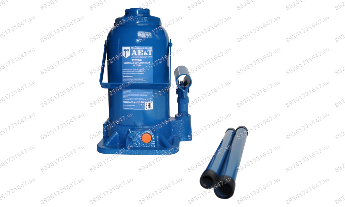  Домкрат бутылочный T20220i AE&T 20т (0)