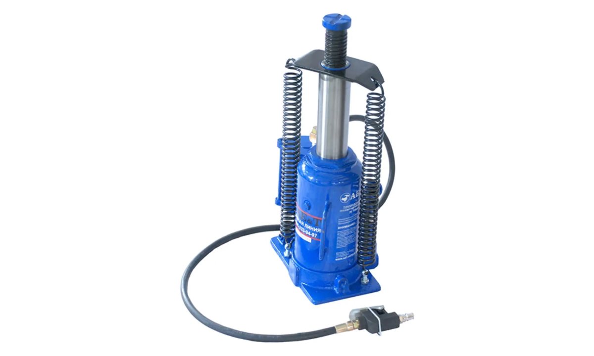  Домкрат пневмогидравлический бутылочный Т21020 AE&T 20т (1)