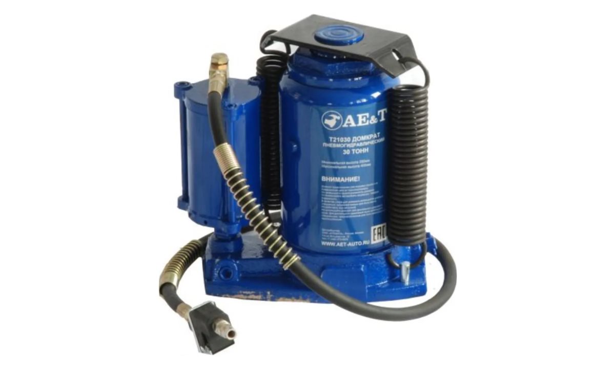  Домкрат пневмогидравлический бутылочный Т21030 AE&T 30т (0)