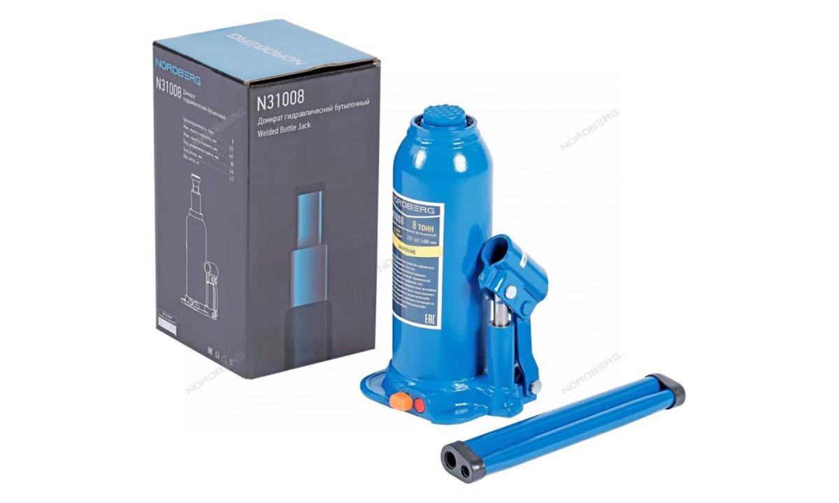  Домкрат бутылочный 8 т NORDBERG N31008 (0)