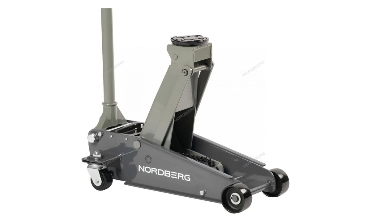  Домкрат подкатной 3 тонн 120-450 мм с резиновой насадкой, серый NORDBERG N32030 G (0)