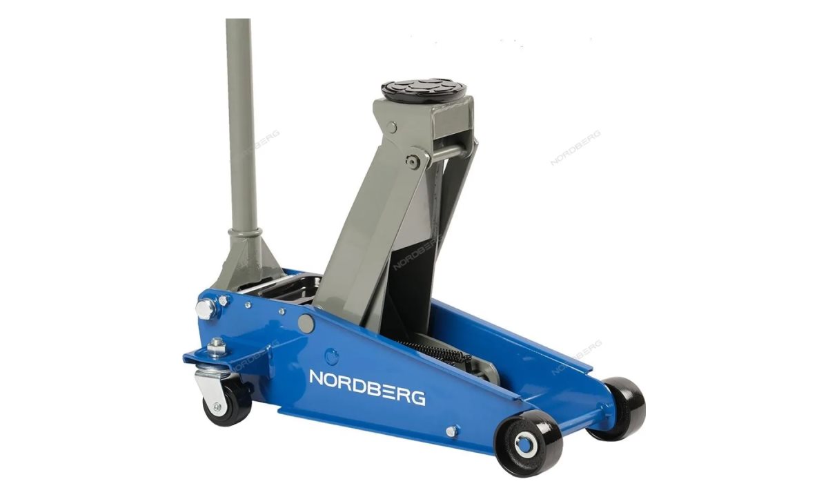  ДОМКРАТ подкатной 3 тонн 120-450 мм с резиновой насадкой NORDBERG N32030 (0)