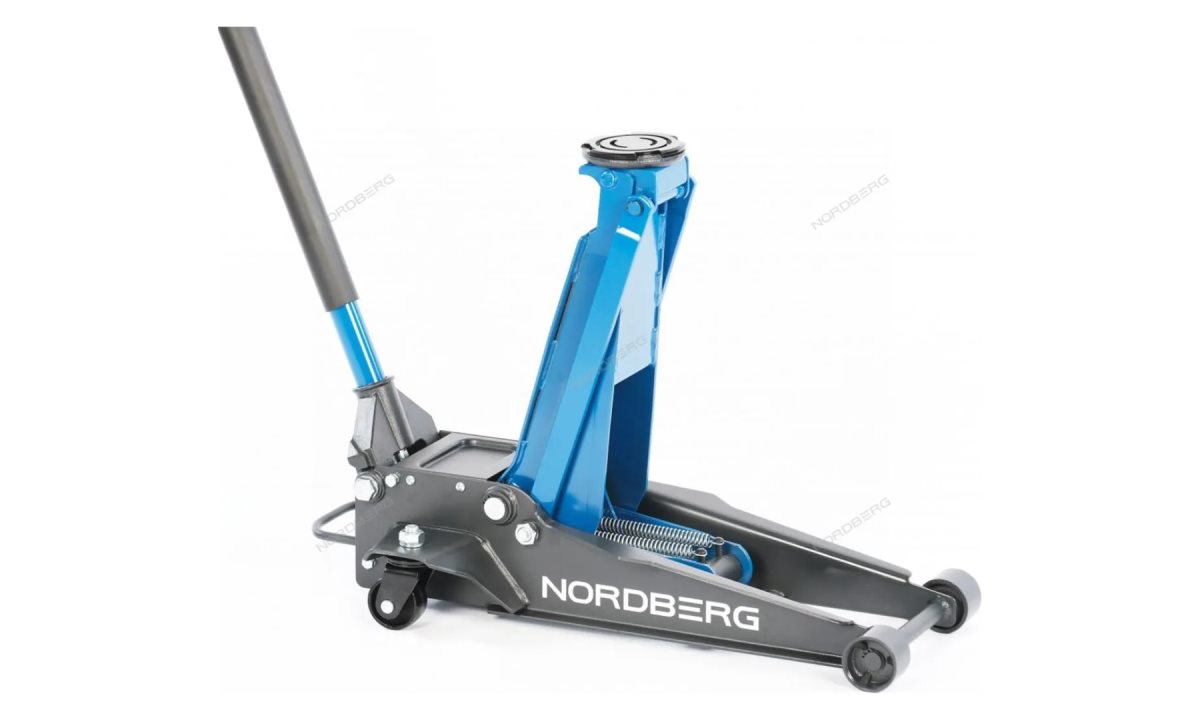  Домкрат супернизкий подкатной 3 тонн, H=75-510 мм NORDBERG N32034 (0)