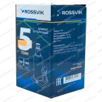  Домкрат бутылочный ROSSVIK V05, г/п 5,0 т, 195-380 мм, синий мни (9)