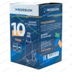  Домкрат бутылочный ROSSVIK V10, г/п 10,0 т, 200-385 мм, синий мни (9)