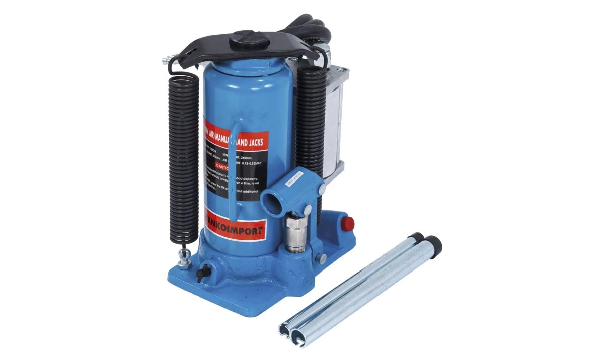  Бутылочный домкрат пневмогидравлический на 12 тонн, SD2001, синий, СТАНКОИМПОРТ (0)