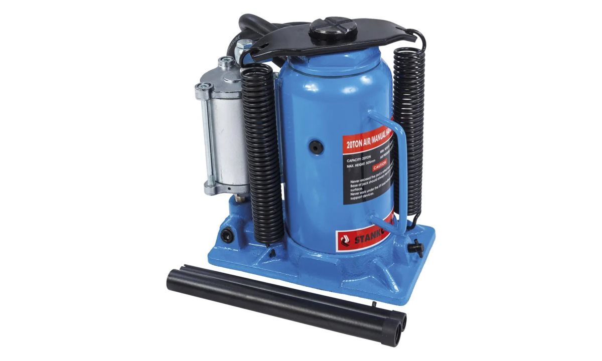  Бутылочный домкрат пневмогидравлический на 20 тонн, SD2002, синий, СТАНКОИМПОРТ (0)