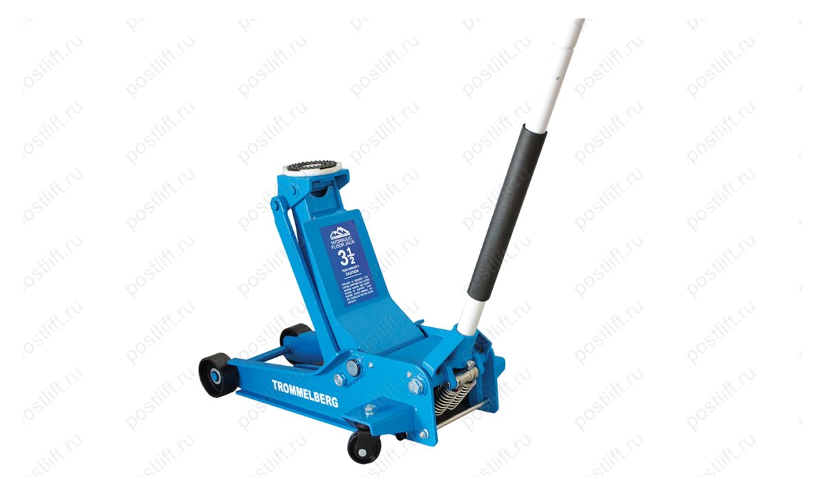  Домкрат подкатной гаражный, высота подъема 95/522mm, нагрузка 3.5 т, 2 цилиндра, кардан (0)