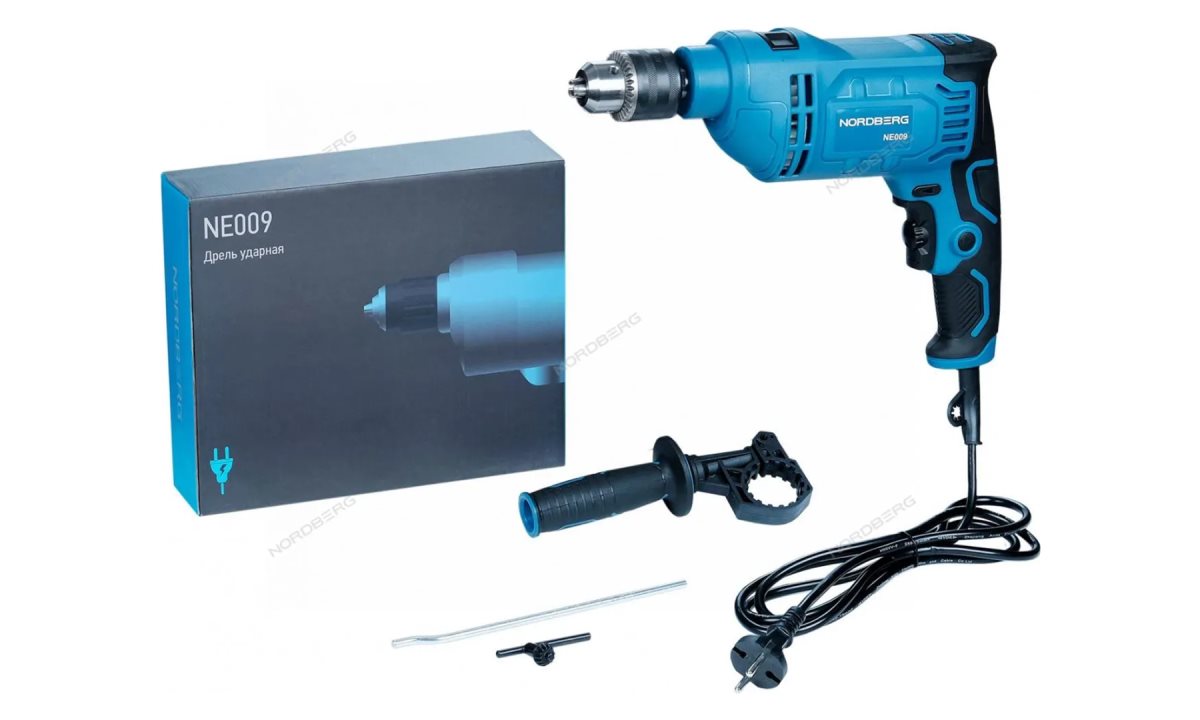  Дрель ударная, макс диам. сверла 13 мм, 910Вт NE009 (0)