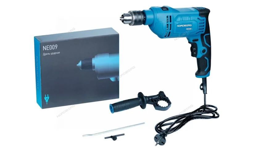 Дрель ударная, макс диам. сверла 13 мм, 910Вт NE009 фото