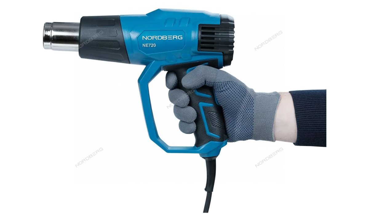  Фен с комплектом насадок, 50-600°С, 2000Вт NE720K (1)