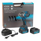  Гайковерт аккумуляторный, 1/2, 21В, 1200 Нм с двумя 4A акк. и зар. уст-вом 1,8A, в кейсе NORDBERG NE808K мни (0)