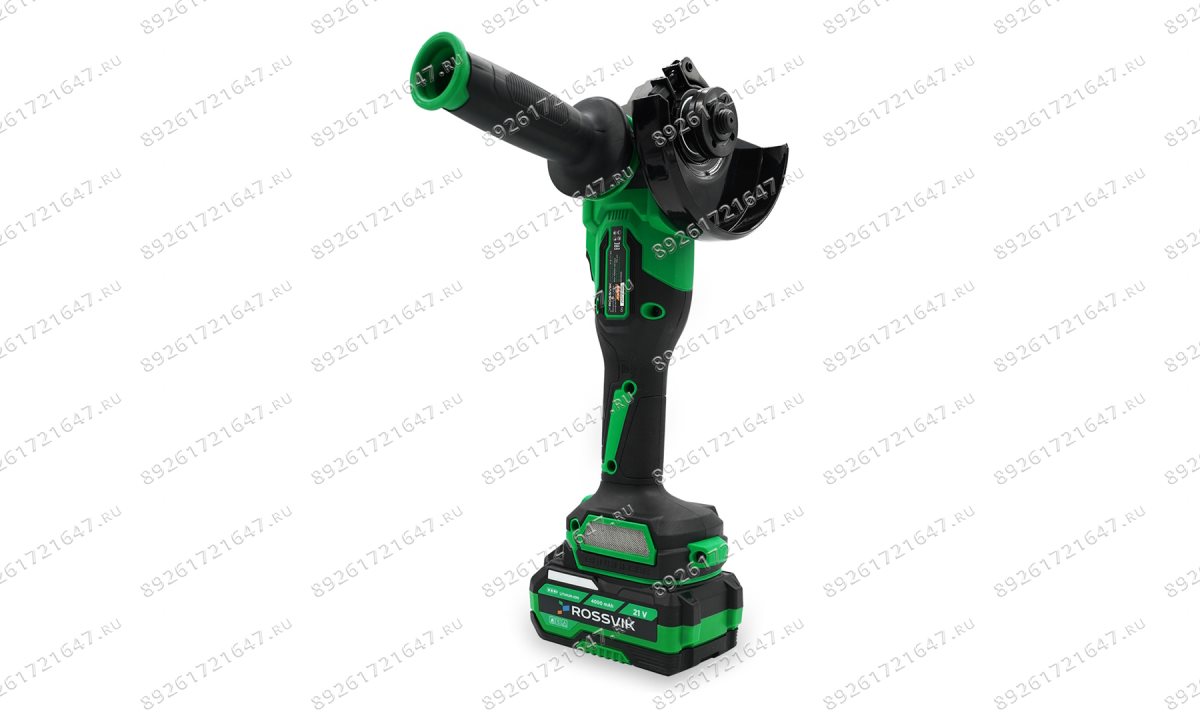  Угловая шлифовальная машина ROSSVIK RIW-380, 125 мм, 21 В (1)