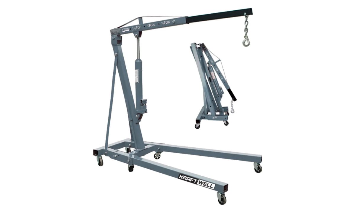  KraftWell KRWC2 Кран складной г/п 2000 кг. двухтактный (0)