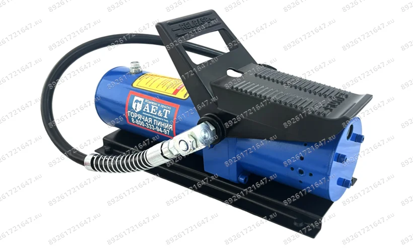 Насос пневмогидравлический 0.69л со шлангом T08069 AE&T фото