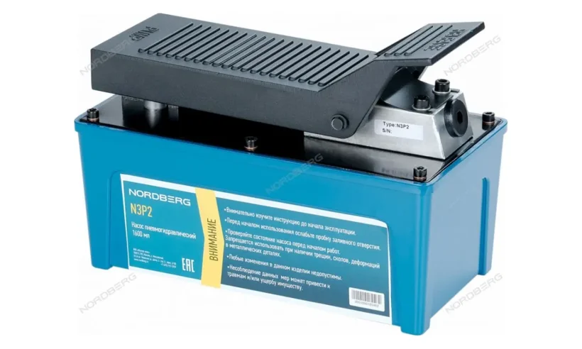 Насос пневмогидравлический 1600 мл NORDBERG N3P2 фото