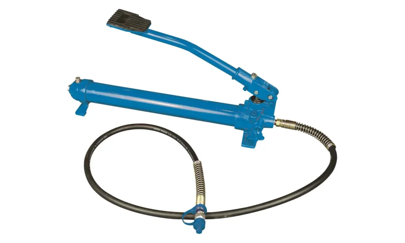 Гидравлический насос с ножным приводом, синий, HM3403, СТАНКОИМПОРТ фото