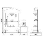  KraftWell KRWPR50E Пресс 50 т. c электроприводом мни (3)