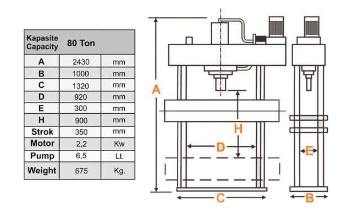  KraftWell KRWPR80ET Пресс 80 т. c электроприводом (1)