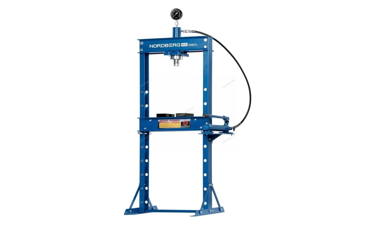  Пресс гидравлический 20т, разборная рама NORDBERG N3621L (1)