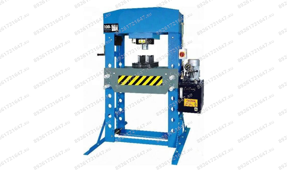  Пресс гидравлический 100 тонн, напольный, электропривод, цвет синий RAL 5005 ROSSVIK (0)