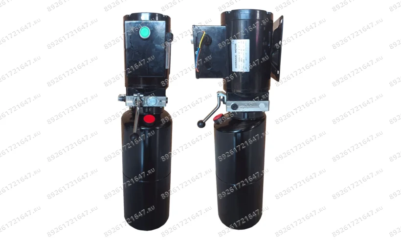 Гидростанция для подъёмника в сборе 380В 2,2кВт с механическим клапаном (метал. бачок) фото