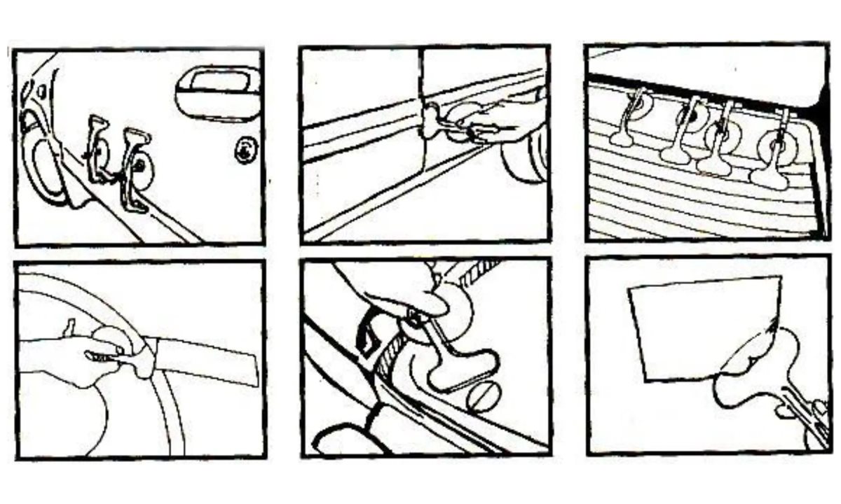  Присоски для фиксации наклеек и молдингов комплект KA-7234K KINGTOOL (1)