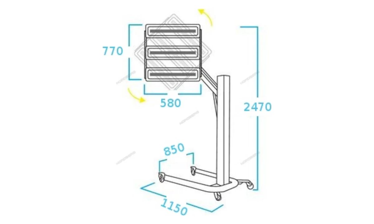  Сушка инфракрасная коротковолновая, 3 элемента Nordberg IF13 (0)